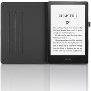 For Amazon Kindle Paperwhite 5 Tree Life Embossed Rotation Leather Smart Tablet Case(Black)