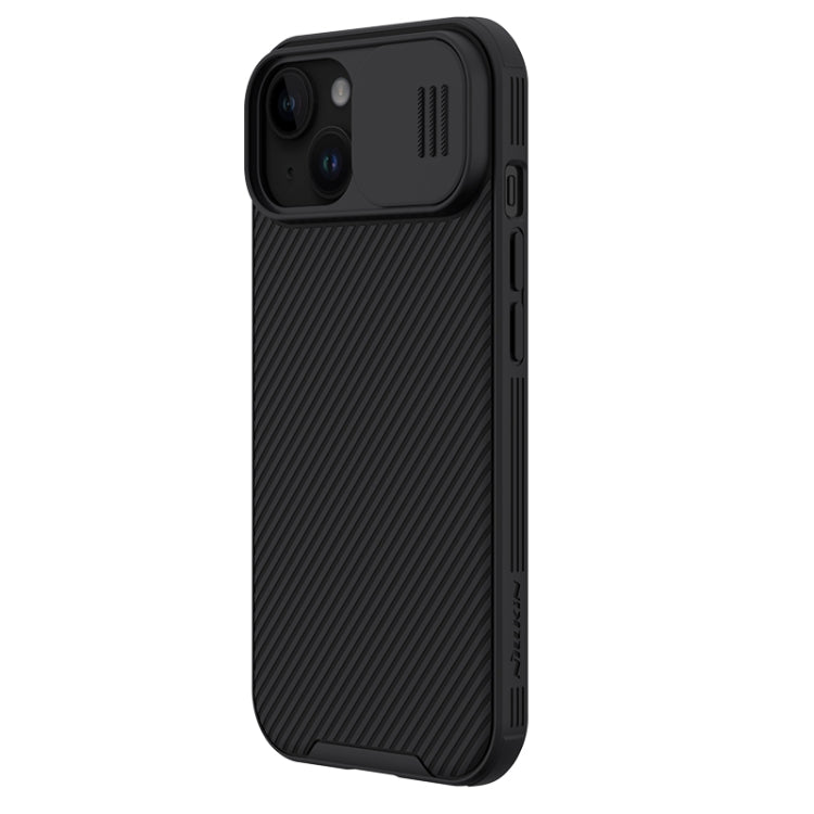 For iPhone 15 NILLKIN CamShield Pro PC Phone Case(Black)