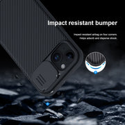 For iPhone 15 NILLKIN CamShield Pro PC Phone Case(Black)