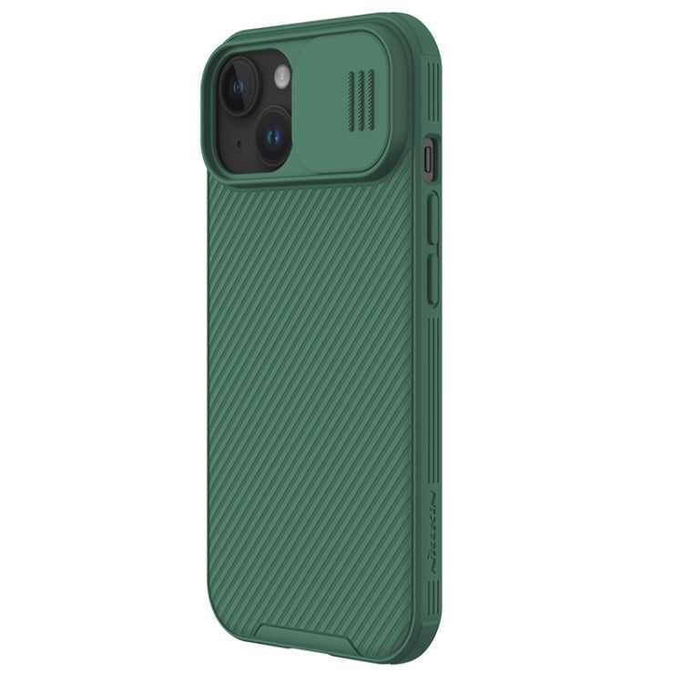 For iPhone 15 Plus NILLKIN CamShield Pro PC Phone Case(Green)