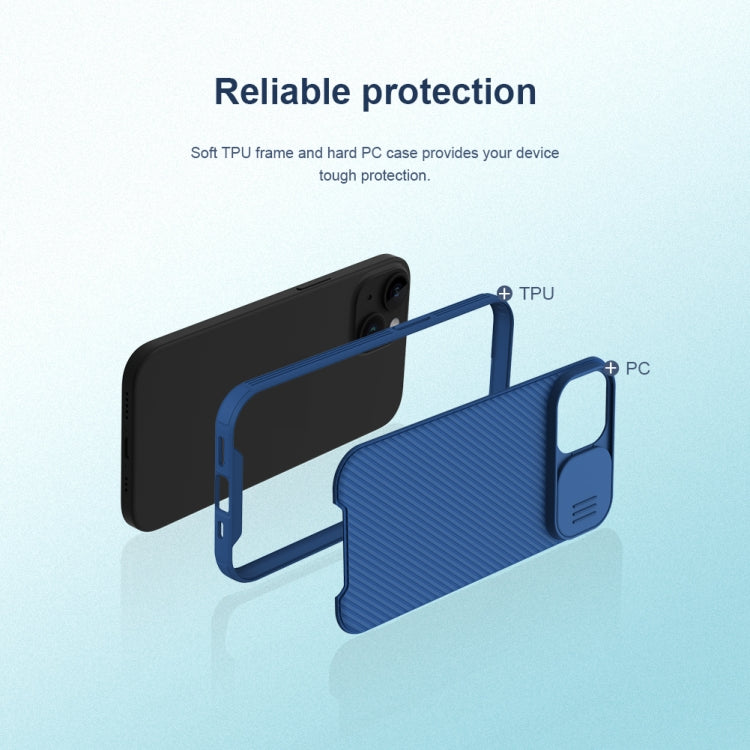 For iPhone 15 Plus NILLKIN CamShield Pro PC Phone Case(Green)