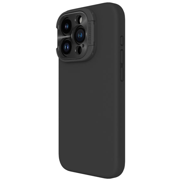For iPhone 15 Pro NILLKIN Lens Wing Magsafe Magnetic Phone Case(Black)