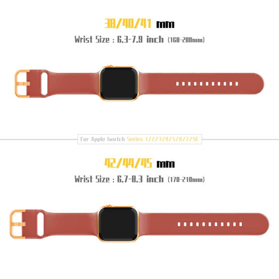 For Apple Watch 6 44mm Pin Buckle Silicone Watch Band(Coral)