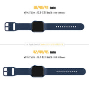 For Apple Watch Series 9 41mm Pin Buckle Silicone Watch Band(Abyss Blue)