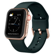 For Apple Watch Series 9 41mm Pin Buckle Silicone Watch Band(Dark Green) - Watch Bands by PMC TechLife | Online Shopping South Africa | PMC TechLife
