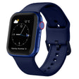 For Apple Watch Series 9 41mm Pin Buckle Silicone Watch Band(Midnight Blue) - Watch Bands by PMC TechLife | Online Shopping South Africa | PMC TechLife