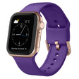 For Apple Watch Series 9 45mm Pin Buckle Silicone Watch Band(Purple) - Watch Bands by PMC TechLife | Online Shopping South Africa | PMC TechLife