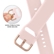 For Apple Watch Series 9 45mm Pin Buckle Silicone Watch Band(Pink Sand)