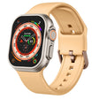 For Apple Watch Series 9 45mm Pin Buckle Silicone Watch Band(Light Orange) - Watch Bands by PMC TechLife | Online Shopping South Africa | PMC TechLife