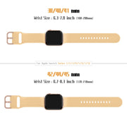 For Apple Watch Series 9 45mm Pin Buckle Silicone Watch Band(Light Orange)