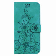 For OPPO A98 5G / F23 5G India Lily Embossed Leather Phone Case(Green)