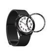 For Samsung Galaxy Watch6 Classic 47mm E Style Smart Watch Steel Ring Protective Frame(Black) - Watch Cases by PMC TechLife | Online Shopping South Africa | PMC TechLife