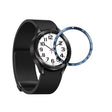 For Samsung Galaxy Watch6 Classic 43mm E Style Smart Watch Steel Ring Protective Frame(Blue) - Watch Cases by PMC TechLife | Online Shopping South Africa | PMC TechLife