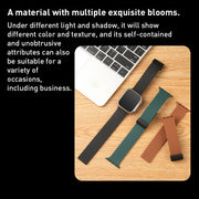 For Apple Watch 38mm Carbon Fiber Pattern Magnetic Buckle Silicone Watch Band(Sky Blue)