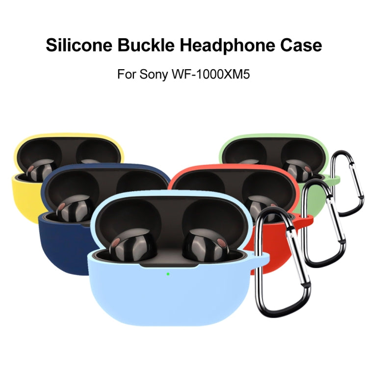 For Sony WF-1000XM5 Wireless Bluetooth Earphone Silicone Protective Case(Black)
