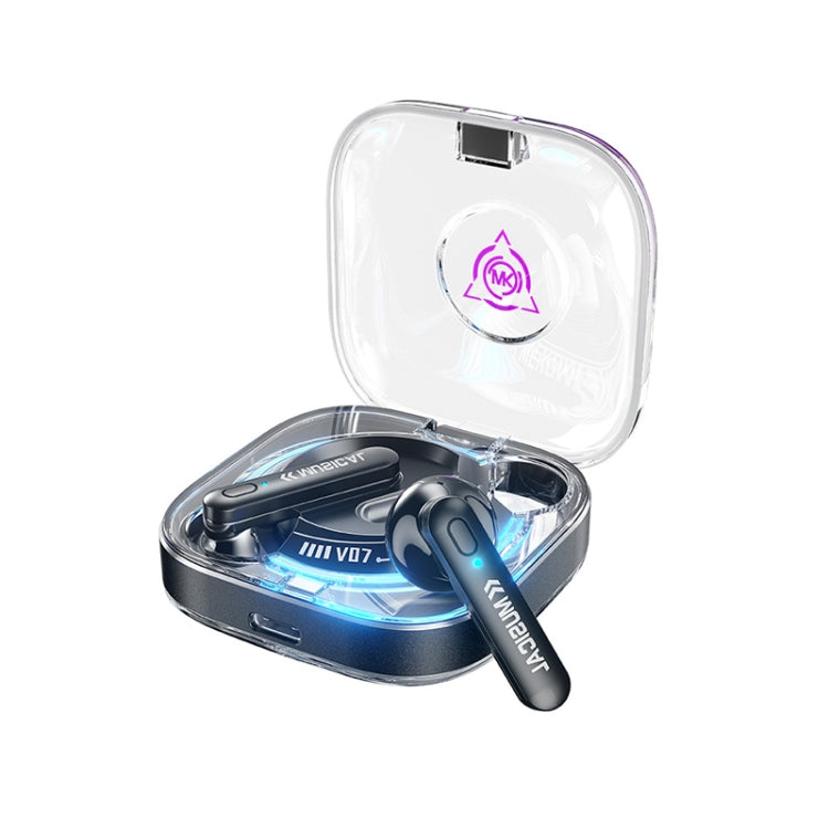 WK V07 Vanguard Series Starshards Wireless Bluetooth Earphone(Black)