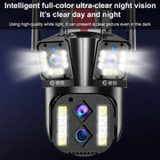 DF-3HBJ 8MP HD IP66 Water-resistant Outdoor WiFi IP Camera Support  Dual Light Source / Outside Lamp, Plug:US Plug
