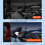 DF-3HBJ 8MP HD IP66 Water-resistant Outdoor WiFi IP Camera Support  Dual Light Source / Outside Lamp, Plug:US Plug