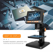 P110 50X-1000X Desktop Electronic Digital Microscope with 4.3 inch Screen