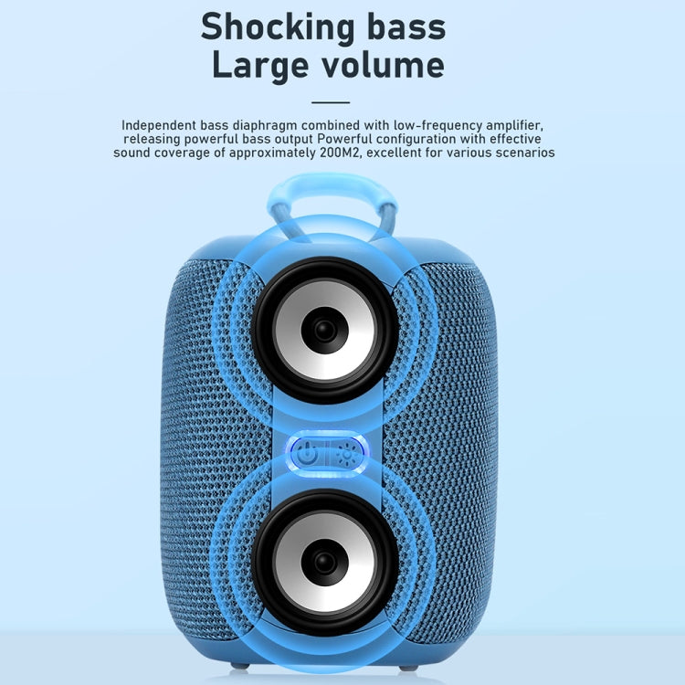 T&G TG-658 Outdoor USB High Power 8W Heavy Bass Wireless Bluetooth Speaker(Red)