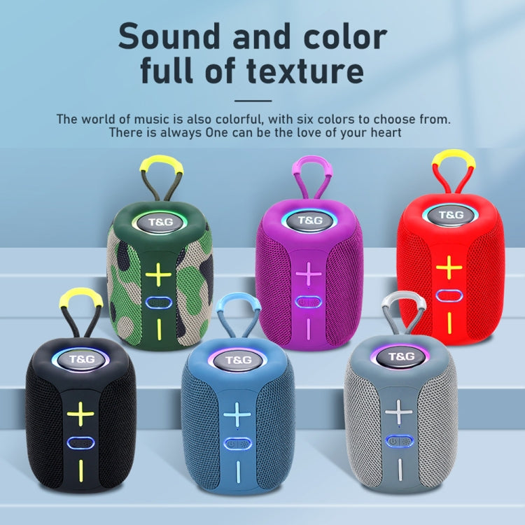 T&G TG-658 Outdoor USB High Power 8W Heavy Bass Wireless Bluetooth Speaker(Camouflage)