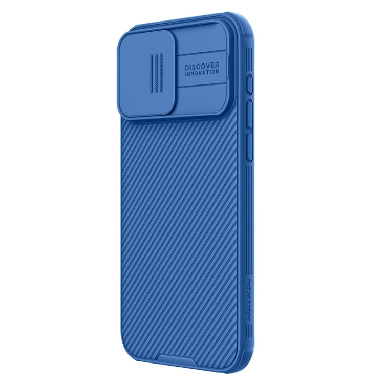 For iPhone 15 Pro NILLKIN CamShield Pro PC Phone Case(Blue)