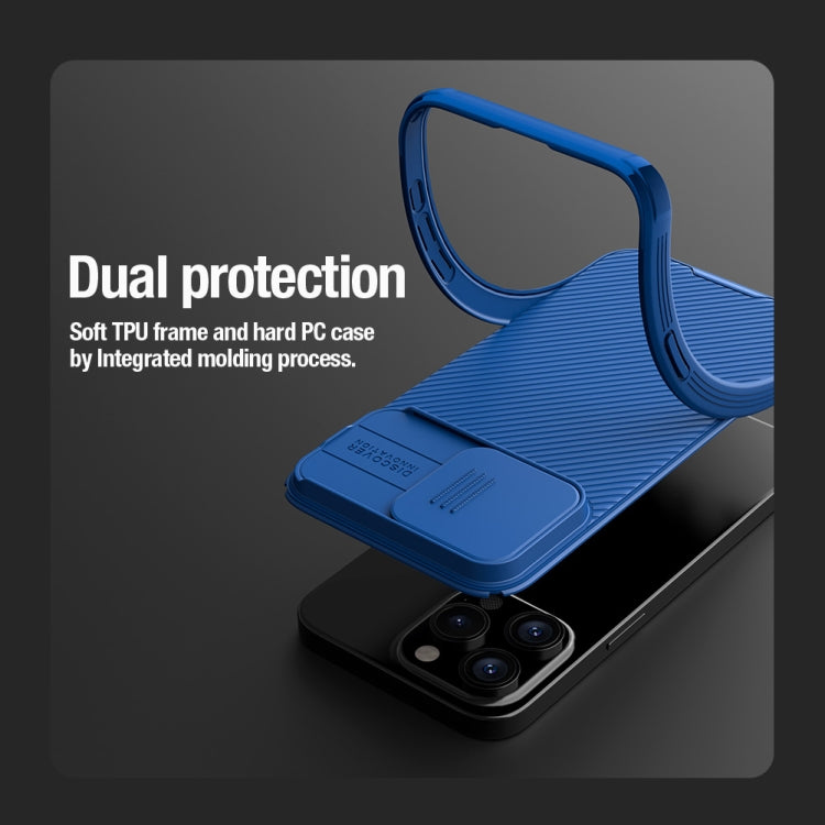 For iPhone 15 Pro NILLKIN CamShield Pro PC Phone Case(Black)
