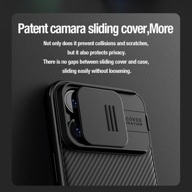 For iPhone 15 Pro NILLKIN CamShield Pro PC Phone Case(Purple)