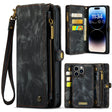 For iPhone 15 Pro CaseMe 008 Detachable Multifunctional Leather Phone Case(Black) - iPhone 15 Pro Cases by CaseMe | Online Shopping South Africa | PMC TechLife | Buy Now Pay Later Mobicred