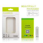MicroDrive 2 In 1  8 Pin + USB 2.0 Portable Metal USB Flash Disk, Capacity:128GB(Silver)