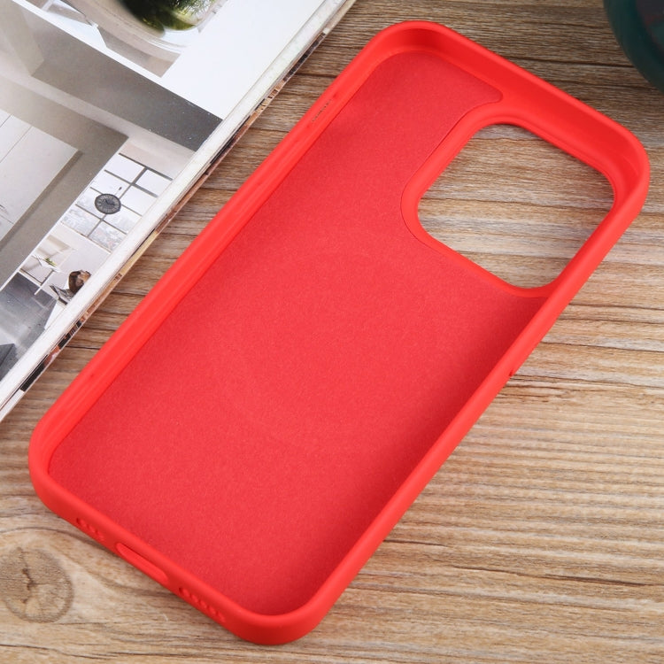 For iPhone 14 Pro MagSafe Liquid Silicone Phone Case(Red)