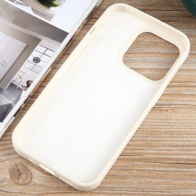 For iPhone 13 Pro Max MagSafe Liquid Silicone Phone Case(White)