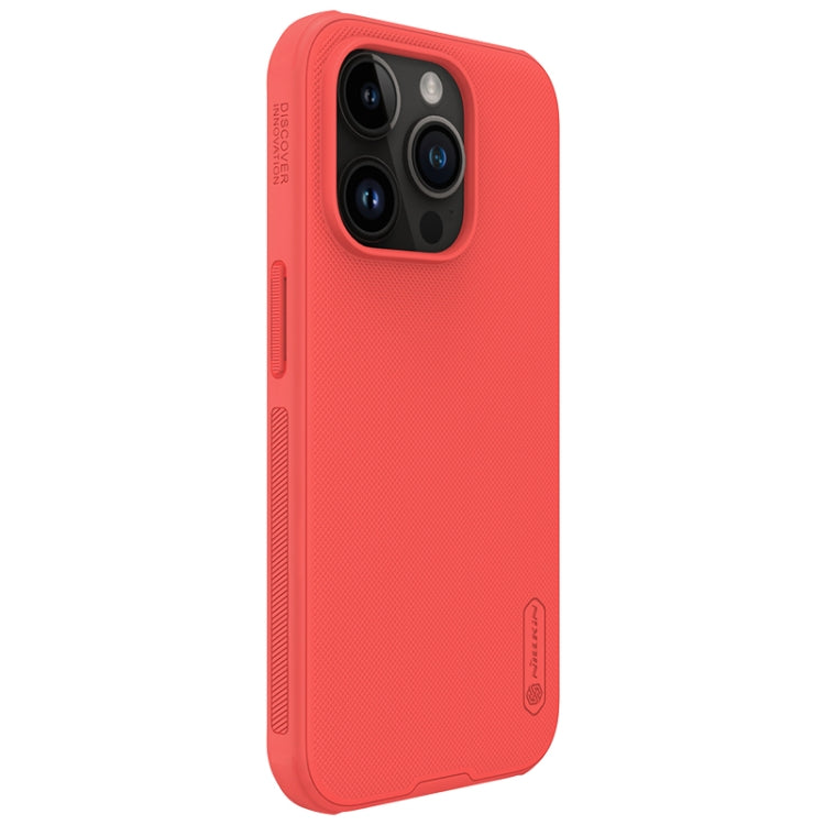 For iPhone 15 Pro NILLKIN Frosted Shield Pro PC + TPU Phone Case(Red)
