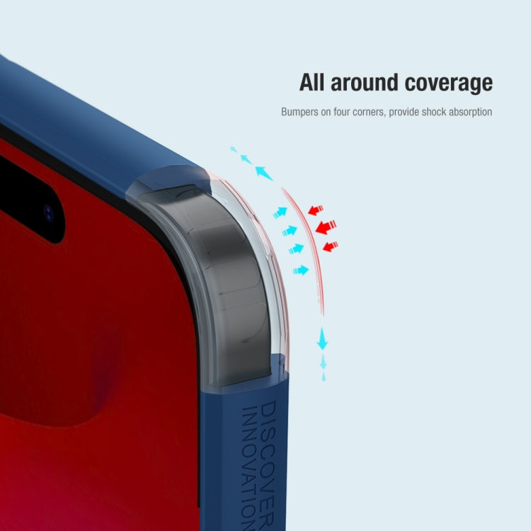 For iPhone 15 Pro NILLKIN Frosted Shield Pro PC + TPU Phone Case(Red)