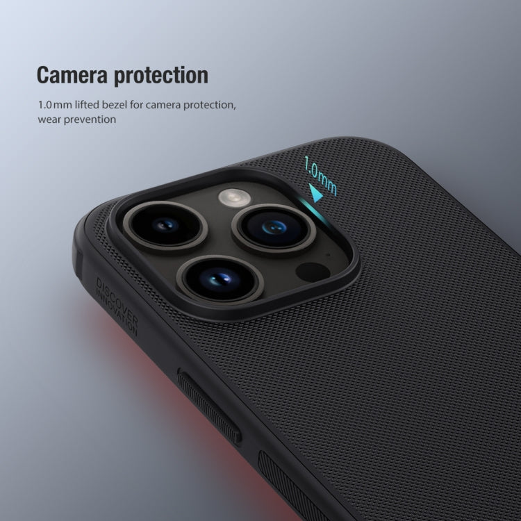For iPhone 15 Pro NILLKIN Frosted Shield Pro PC + TPU Phone Case(Red)