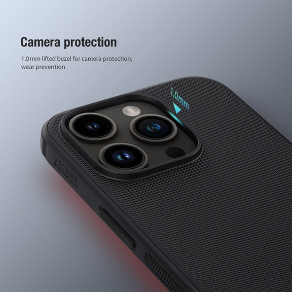 For iPhone 15 Pro NILLKIN Frosted Shield Pro PC + TPU Phone Case(Red)