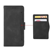 For iPhone 15 Skin Feel Calf Texture Card Slots Leather Phone Case(Black)