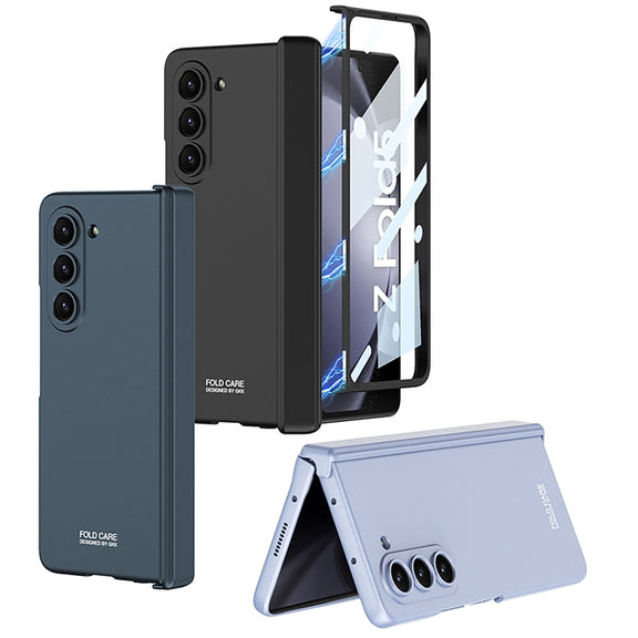 For Samsung Galaxy Z Fold5 GKK Integrated Magnetic Folding Hinge All-inclusive Phone Case(Black)