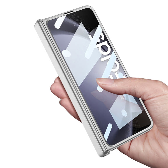 For Samsung Galaxy Z Fold5 GKK Integrated Magnetic Folding Hinge All-inclusive Phone Case(Black)