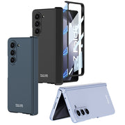 For Samsung Galaxy Z Fold5 GKK Integrated Magnetic Folding Hinge All-inclusive Phone Case(Silver)