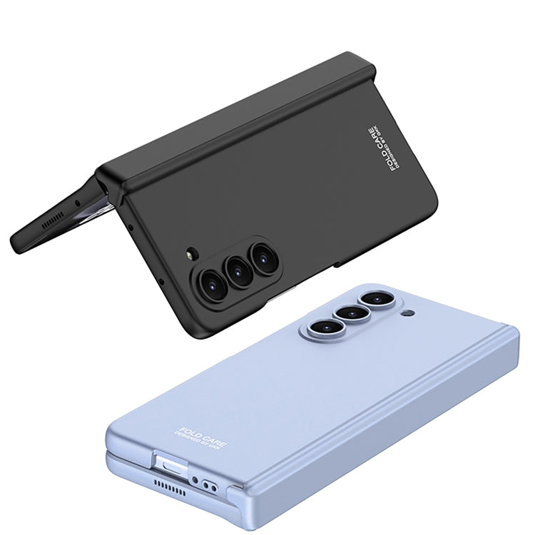 For Samsung Galaxy Z Fold5 GKK Integrated Magnetic Folding Hinge All-inclusive Phone Case(Silver)