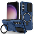 For Samsung Galaxy S23 FE 5G Sliding Camshield Magsafe Holder TPU Hybrid PC Phone Case(Royal Blue) - Galaxy S23 FE 5G Cases by PMC TechLife | Online Shopping South Africa | PMC TechLife