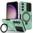 For Samsung Galaxy S23 FE 5G Sliding Camshield Magsafe Holder TPU Hybrid PC Phone Case(Light Blue) - Galaxy S23 FE 5G Cases by PMC TechLife | Online Shopping South Africa | PMC TechLife