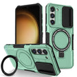 For Samsung Galaxy S23 5G Sliding Camshield Magsafe Holder TPU Hybrid PC Phone Case(Light Blue) - Galaxy S23 5G Cases by PMC TechLife | Online Shopping South Africa | PMC TechLife