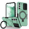 For Samsung Galaxy S22+ 5G Sliding Camshield Magsafe Holder TPU Hybrid PC Phone Case(Light Blue) - Galaxy S22+ 5G Cases by PMC TechLife | Online Shopping South Africa | PMC TechLife | Buy Now Pay Later Mobicred
