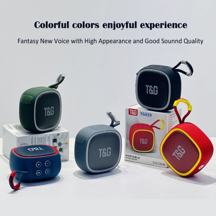 T&G TG659 Outdoor Portable TWS Mini Bluetooth Speaker(Blue)