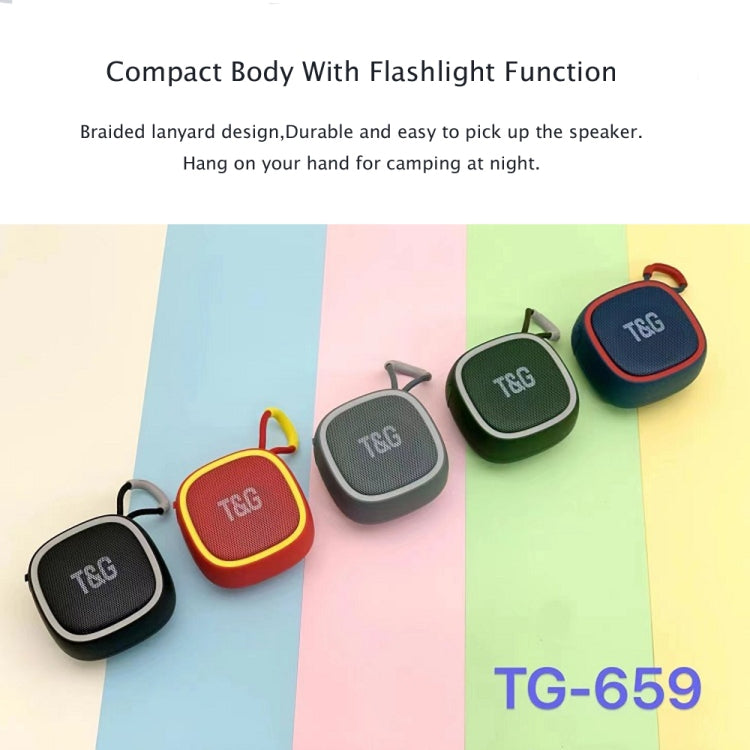 T&G TG659 Outdoor Portable TWS Mini Bluetooth Speaker(Dark Green)