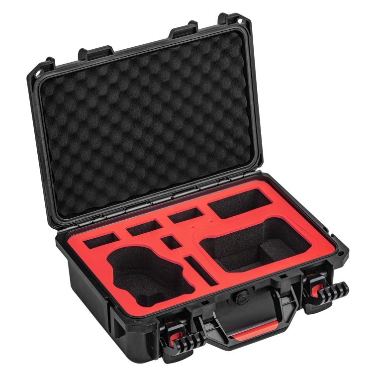 For DJI Mini 4 Pro STARTRC Drone Kit Water-resistant ABS Suitcase Storage Box(Black Red)