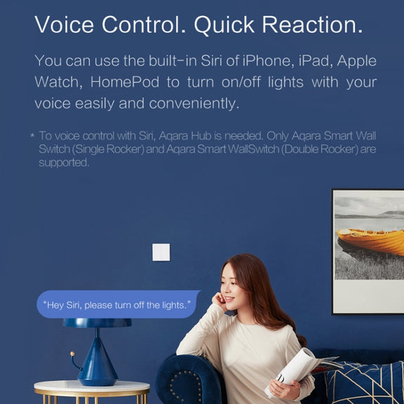 Original Xiaomi Youpin Aqara Smart Wall Switch D1, Zero FireWire Three Button Version