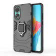 For OPPO A78 4G Shockproof PC + TPU Holder Phone Case(Black) - OPPO Cases by PMC TechLife | Online Shopping South Africa | PMC TechLife | Buy Now Pay Later Mobicred